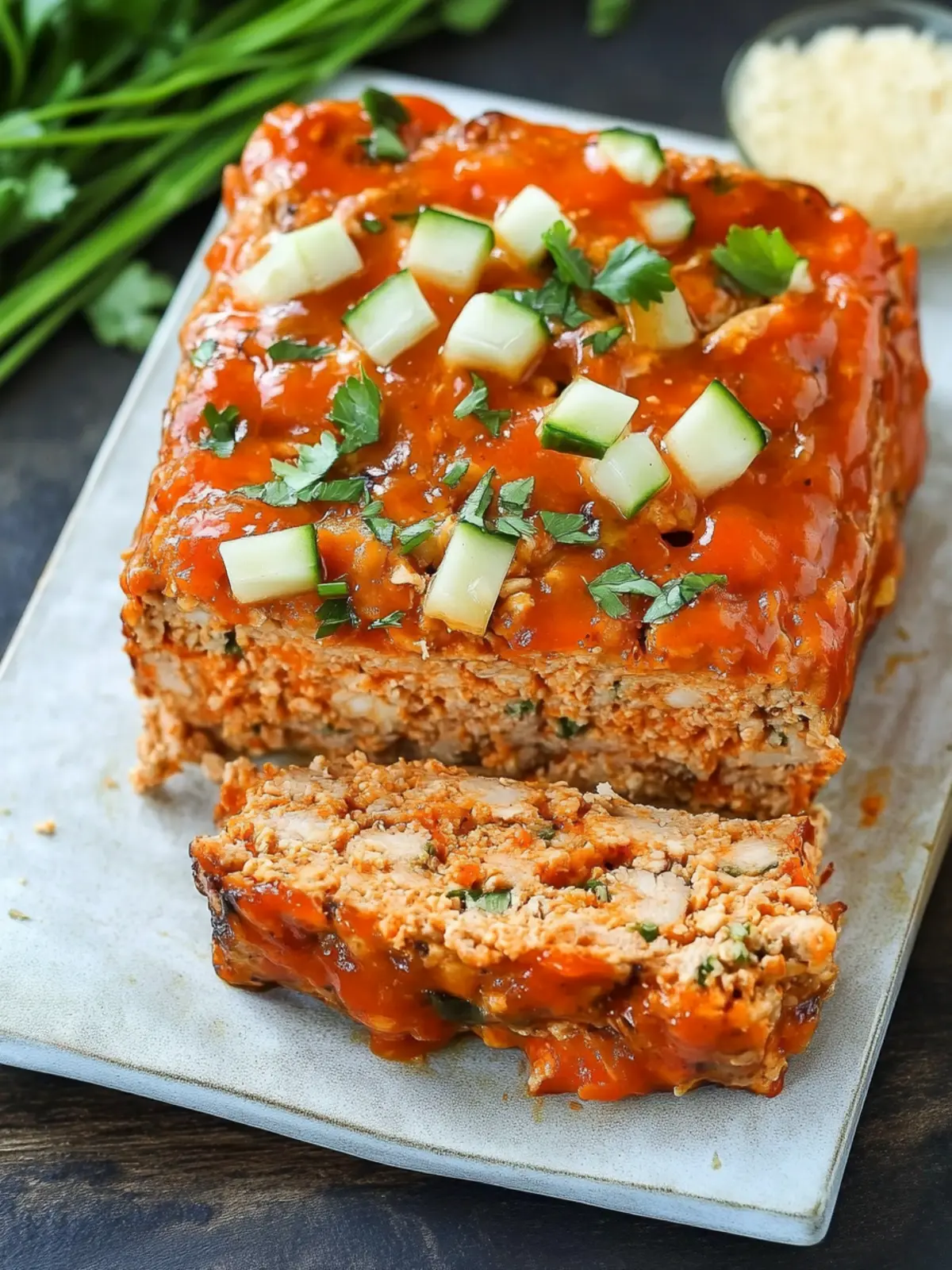 Buffalo Chicken Meatloaf