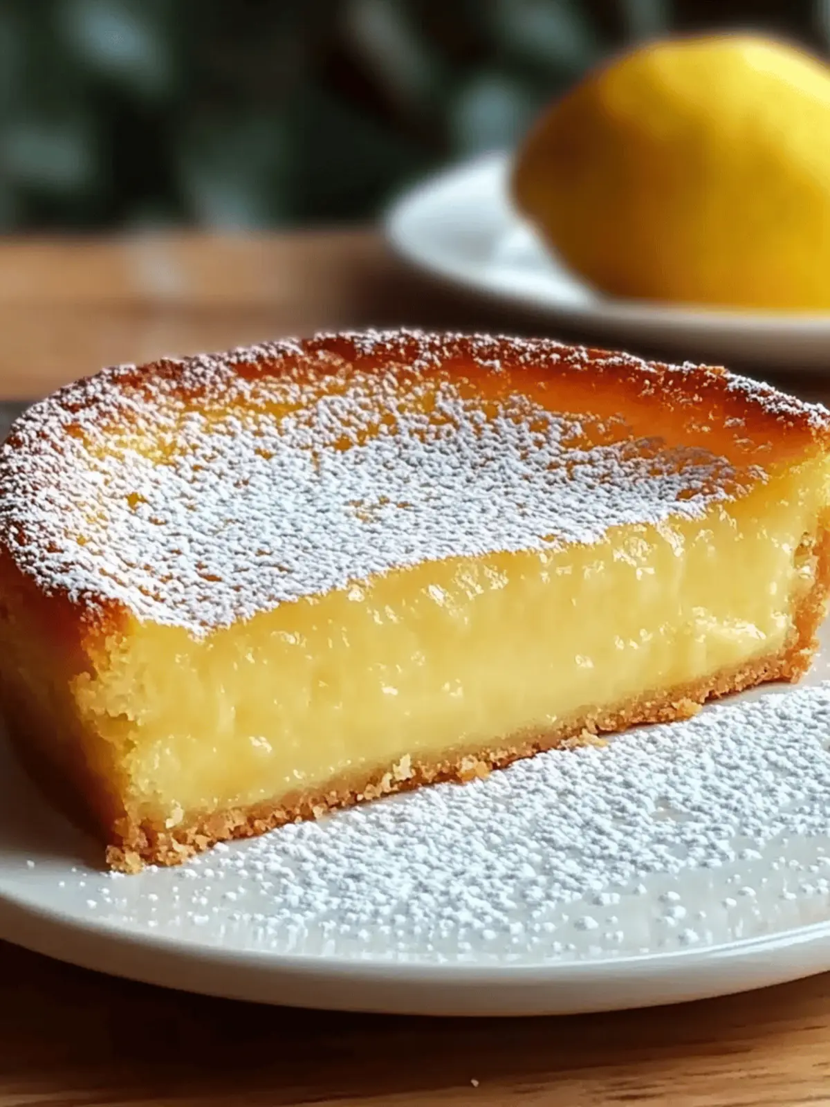 Italian Grandma s Lemon Custard Cake
