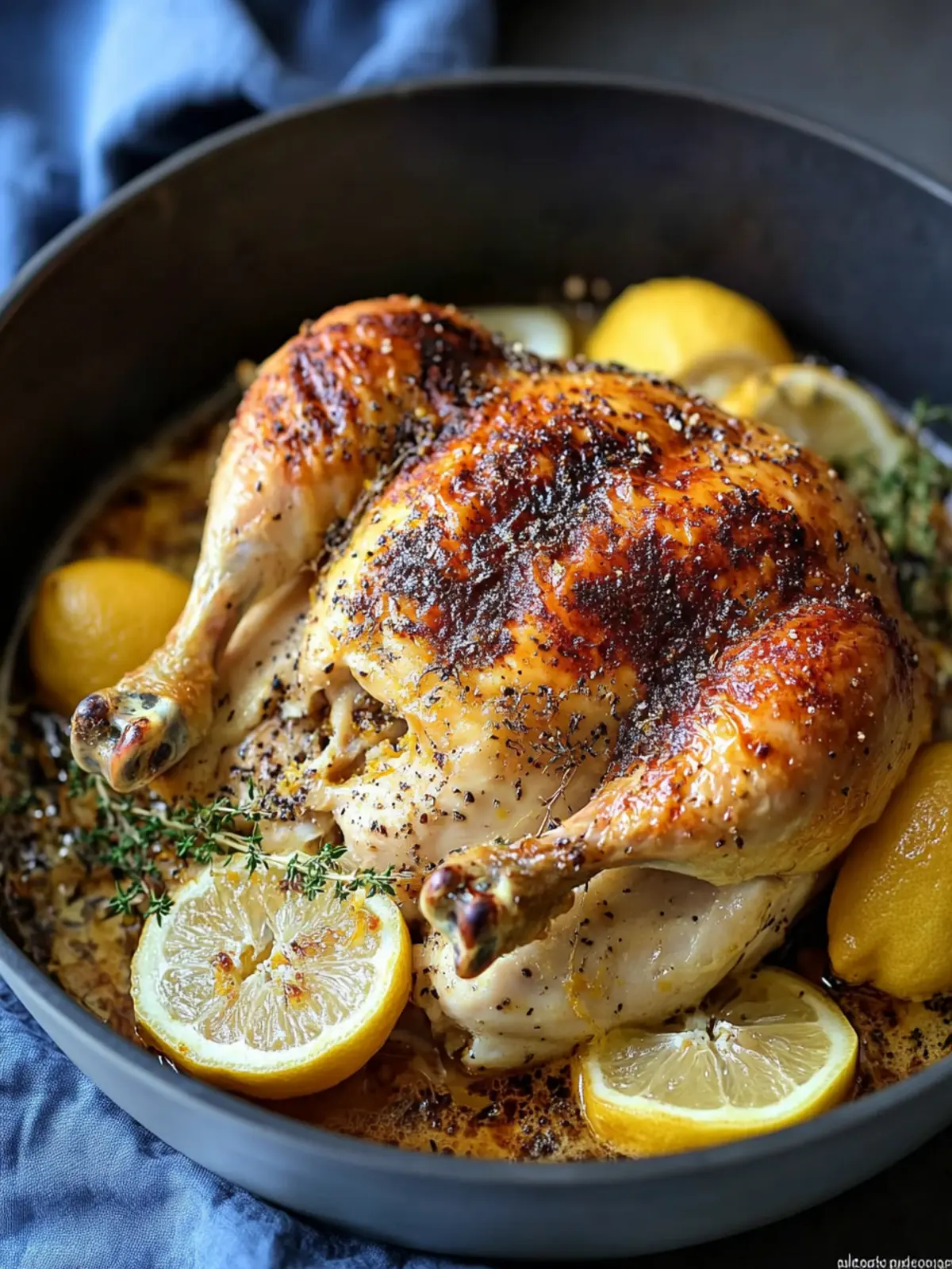 Meyer Lemon Mayonnaise Roasted Chicken
