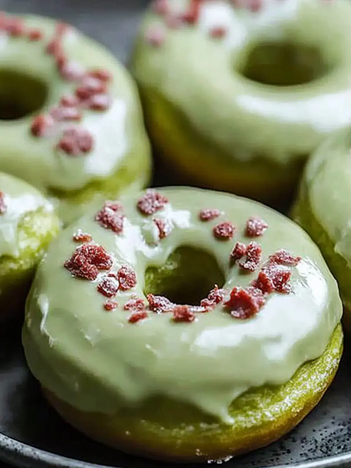 Easy Baked Green Donuts