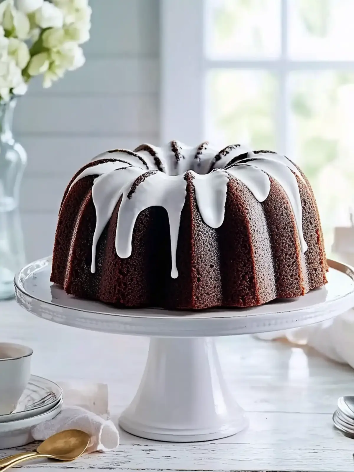 Triple-Chocolate Buttermilk Pound Cake