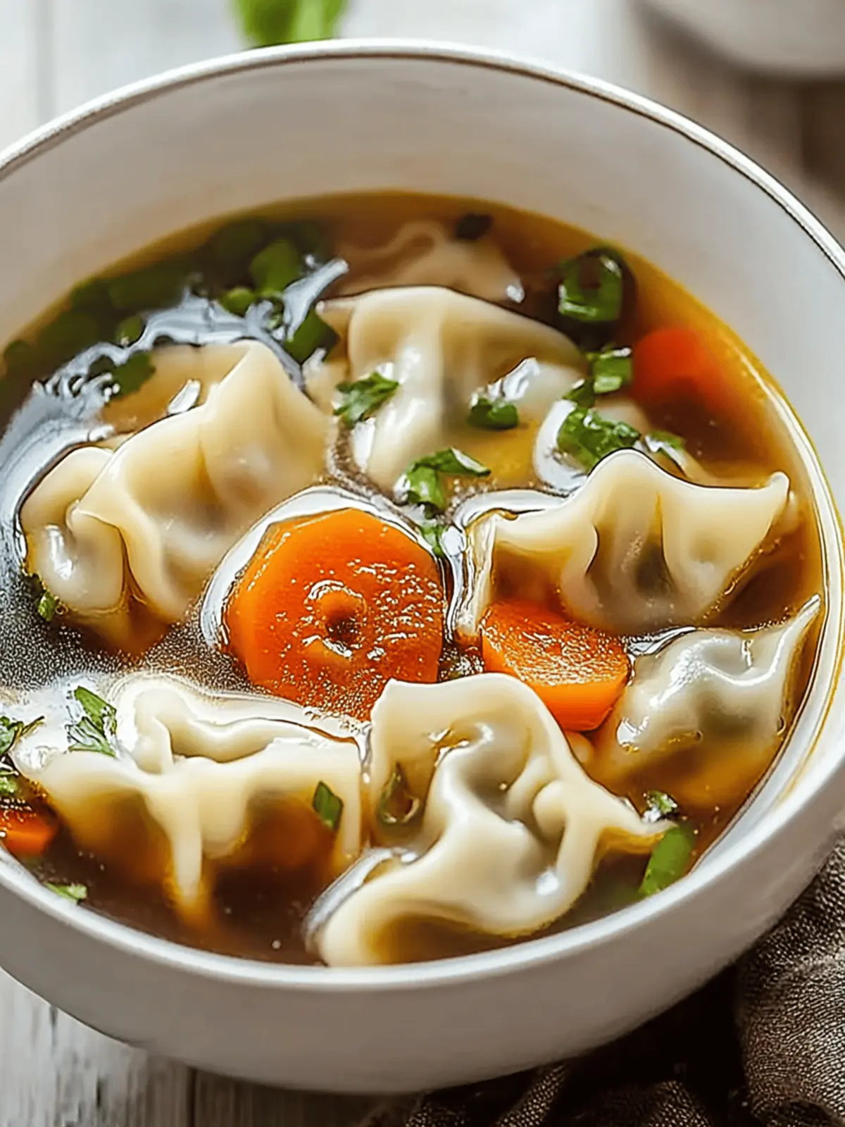 Comforting Potsticker Soup