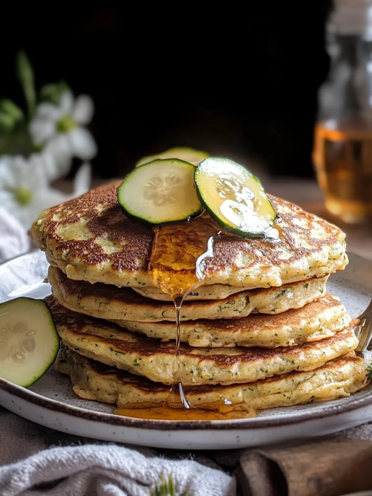 Moist Vegan Zucchini Bread Pancakes for a Cozy Breakfast 4 Vegan Zucchini Bread Pancakes