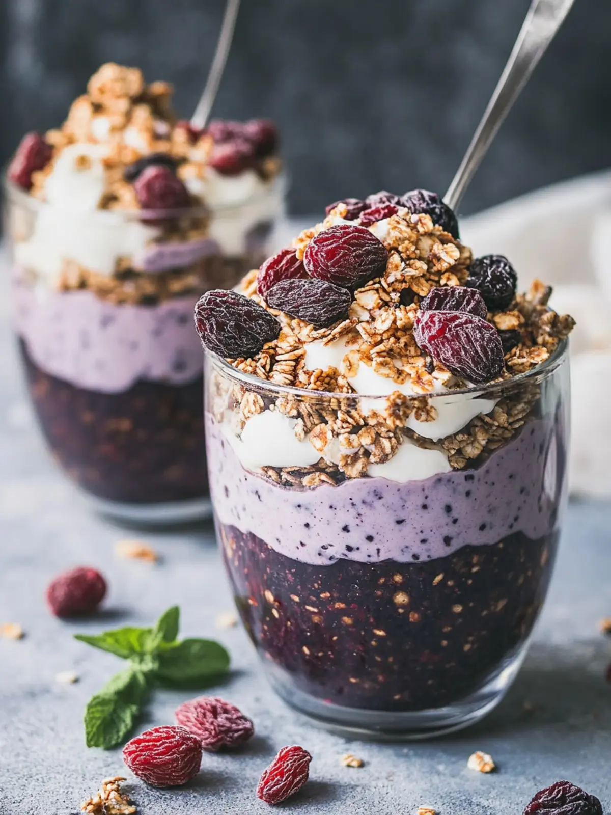 Black Goji Breakfast Parfaits