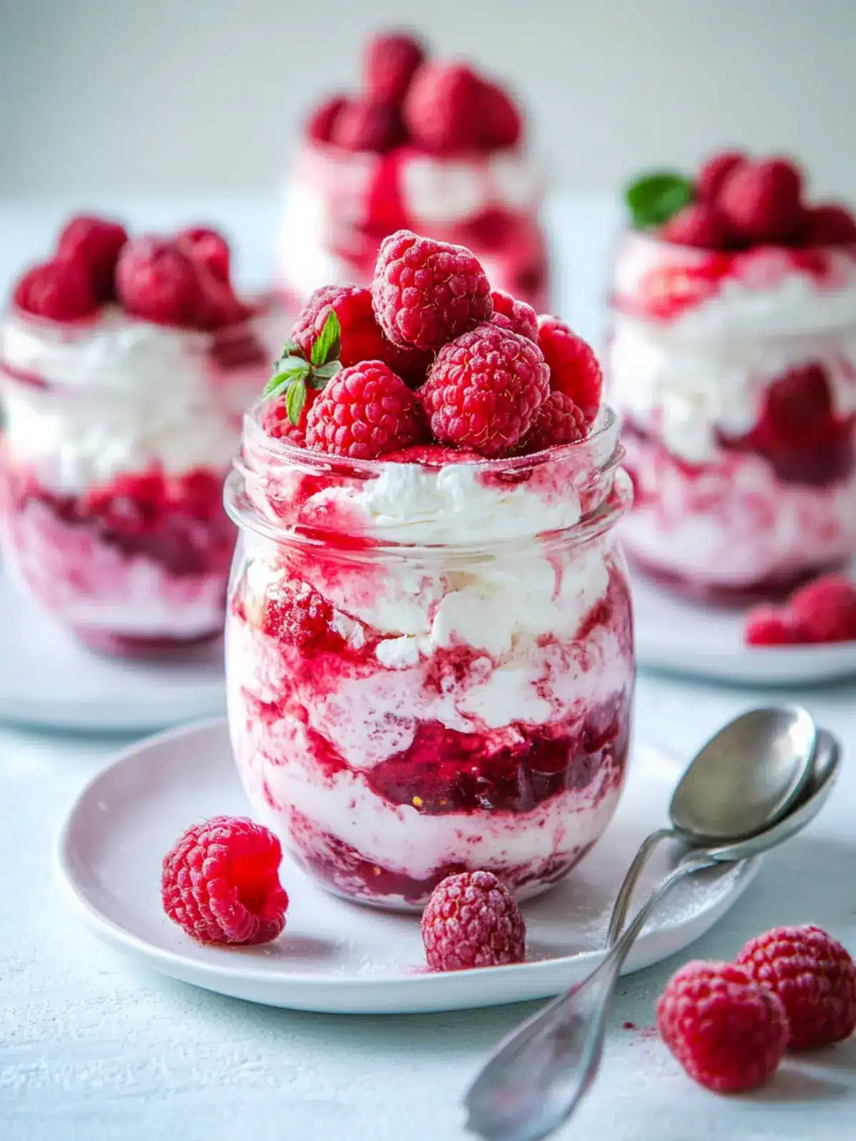 Raspberry Fool with Whipped Mascarpone