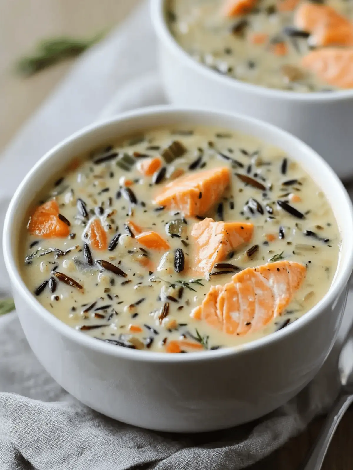 Creamy Salmon Wild Rice Soup