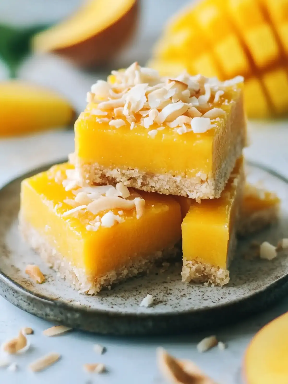 Delicious Easy Mango Coconut Bars for a Tropical Summer Treat 4 Easy Mango Coconut Bars