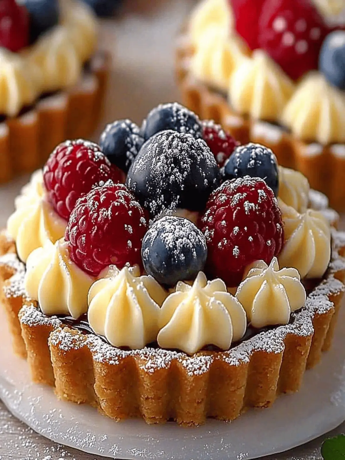 Elegant White Chocolate Mousse Tartlets