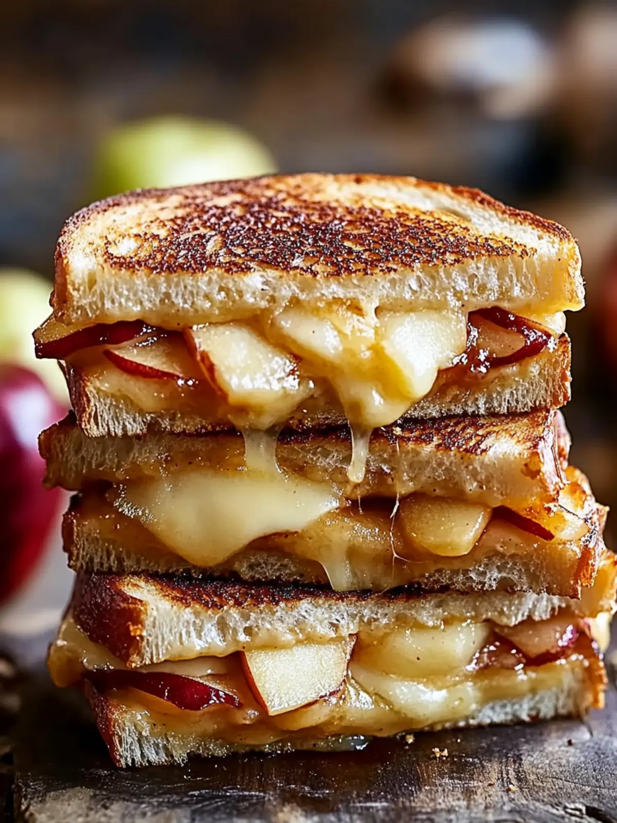 Honey Apple Cheddar Melt (Sweet & Savory Grilled Cheese)