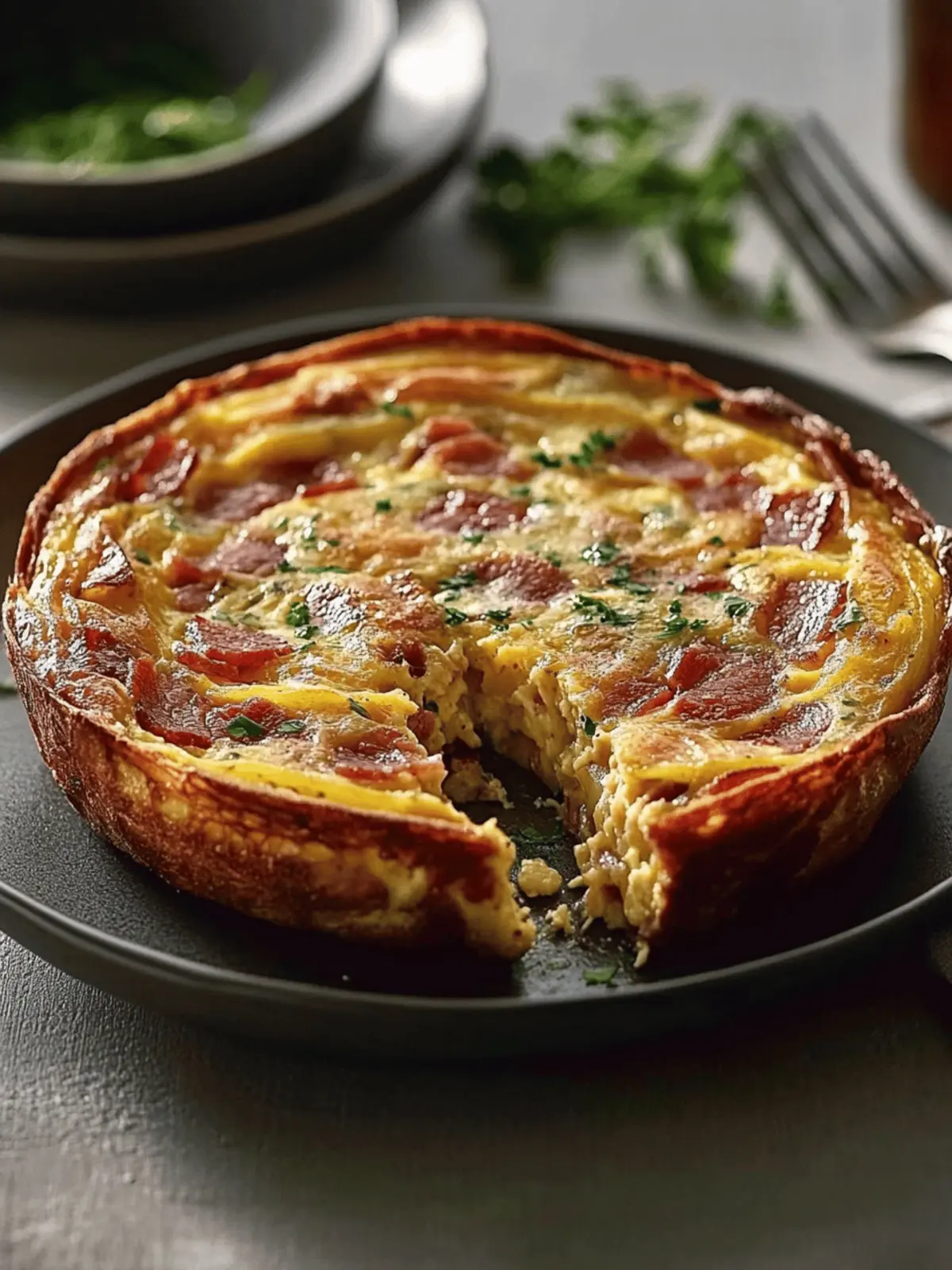 Irresistible Bacon Potato Frittata for Cozy Mornings 4 Bacon Potato Frittata