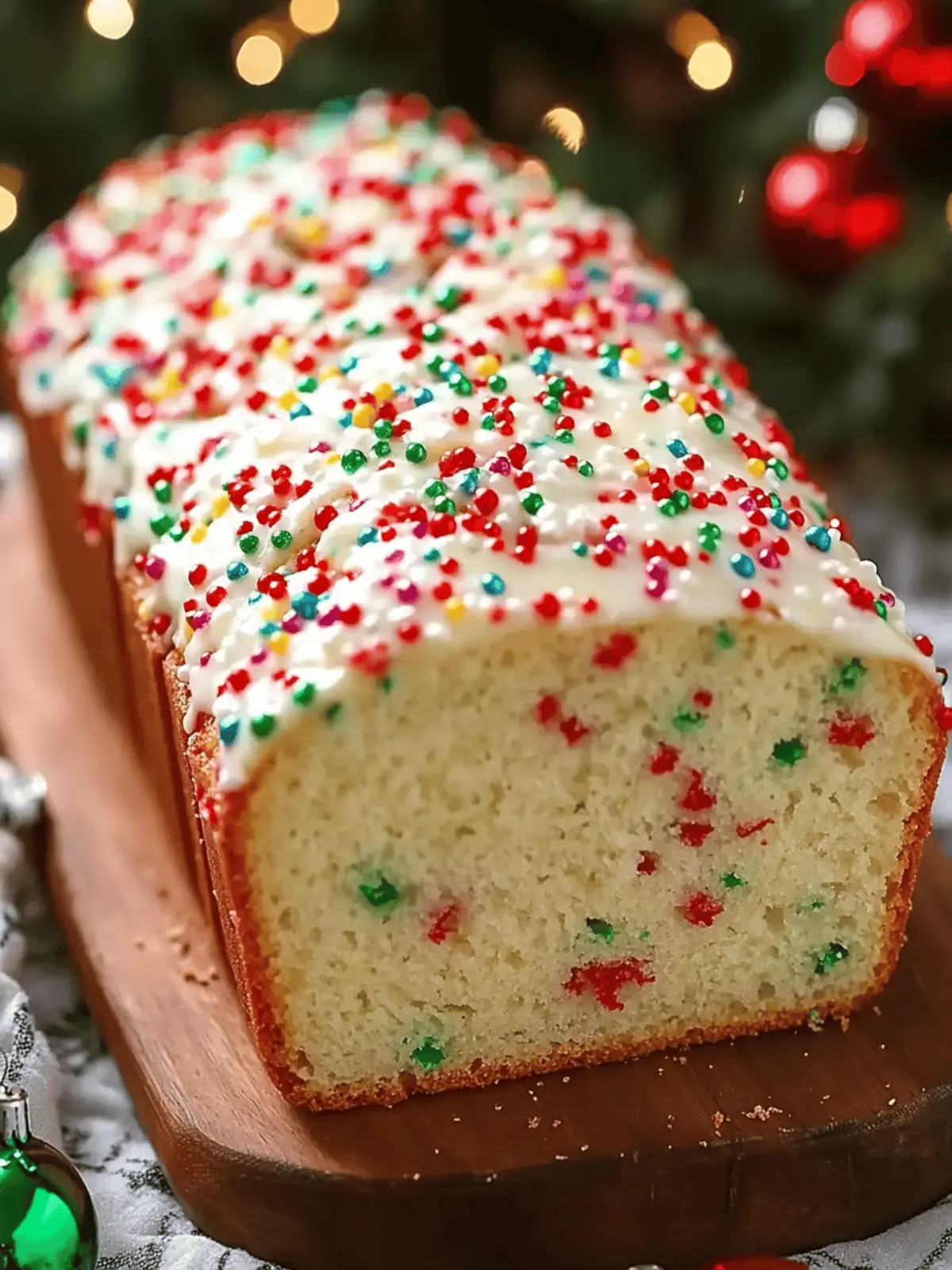 Christmas Sprinkle Buttermilk Bread