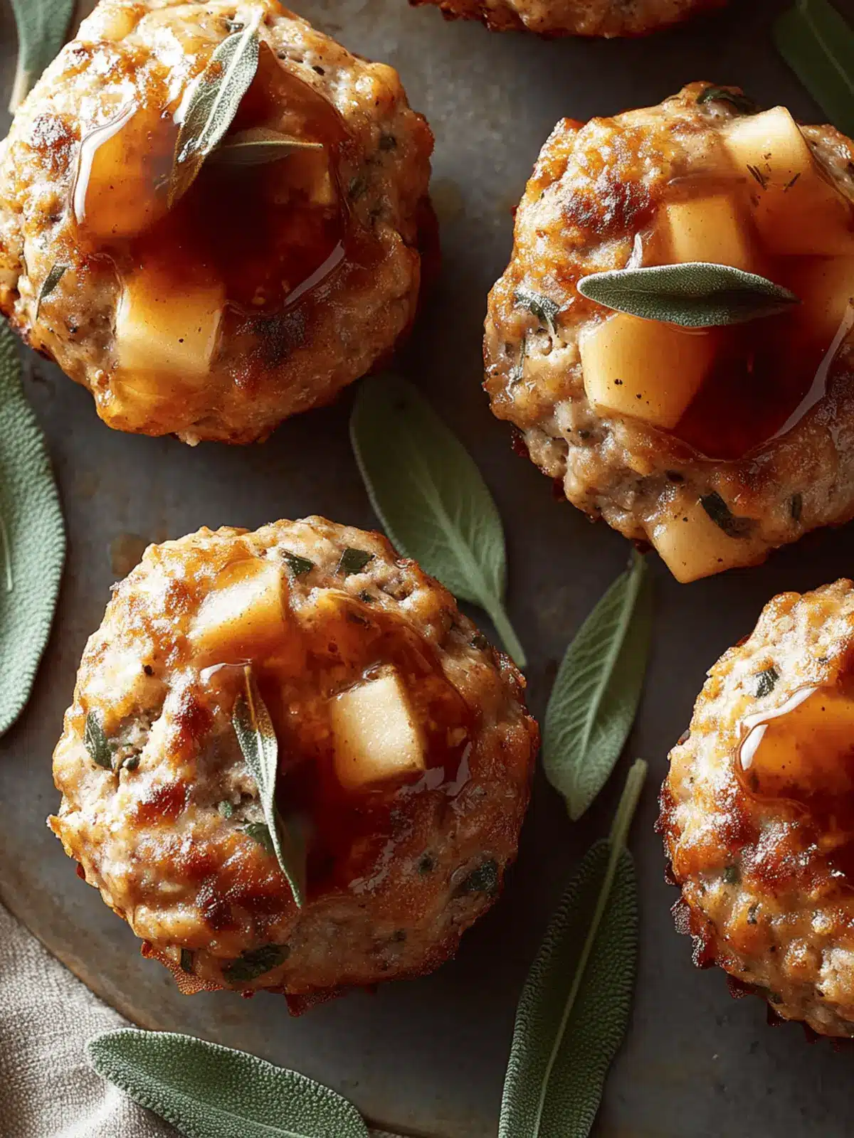 Cozy Apple & Sage Turkey Meatloaf Muffins for Fall Bliss 3 Apple & Sage Turkey Meatloaf Muffins