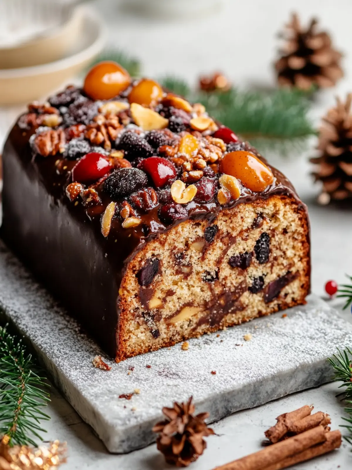 VEGAN CHRISTMAS FRUIT CAKE