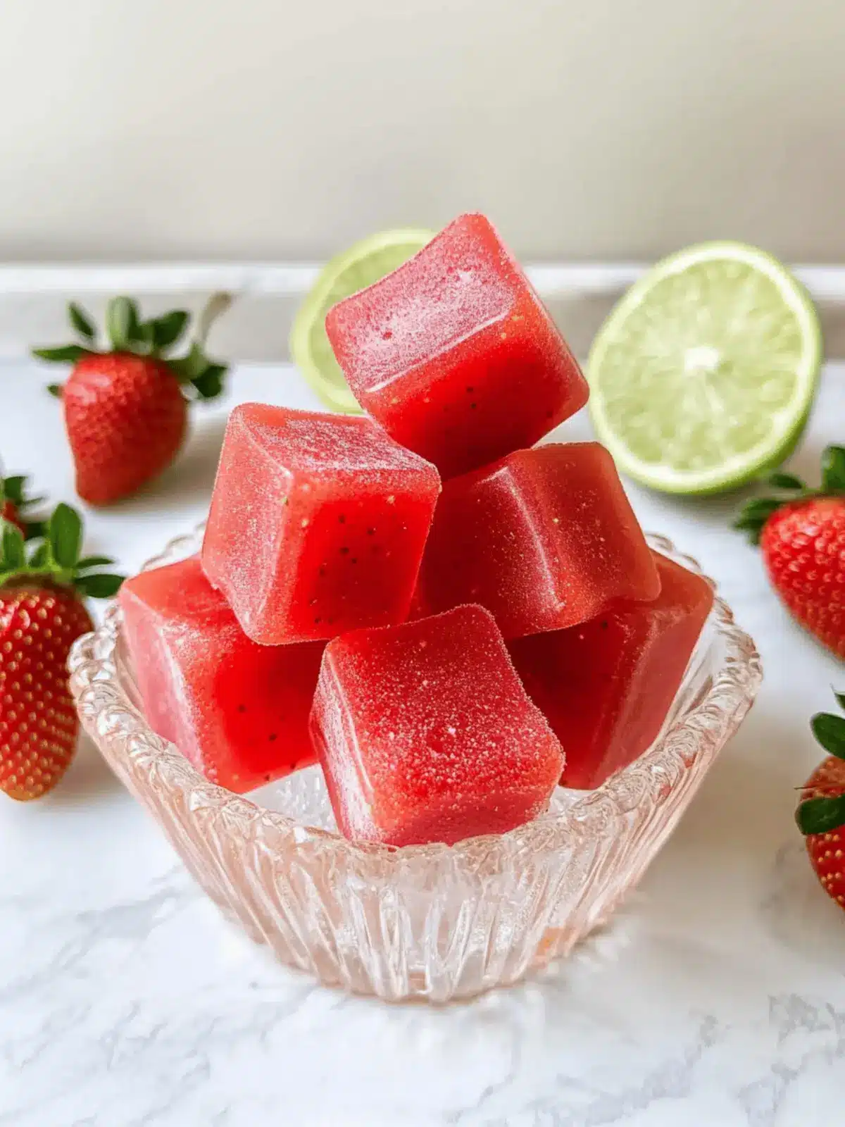 Homemade Strawberry Gummies