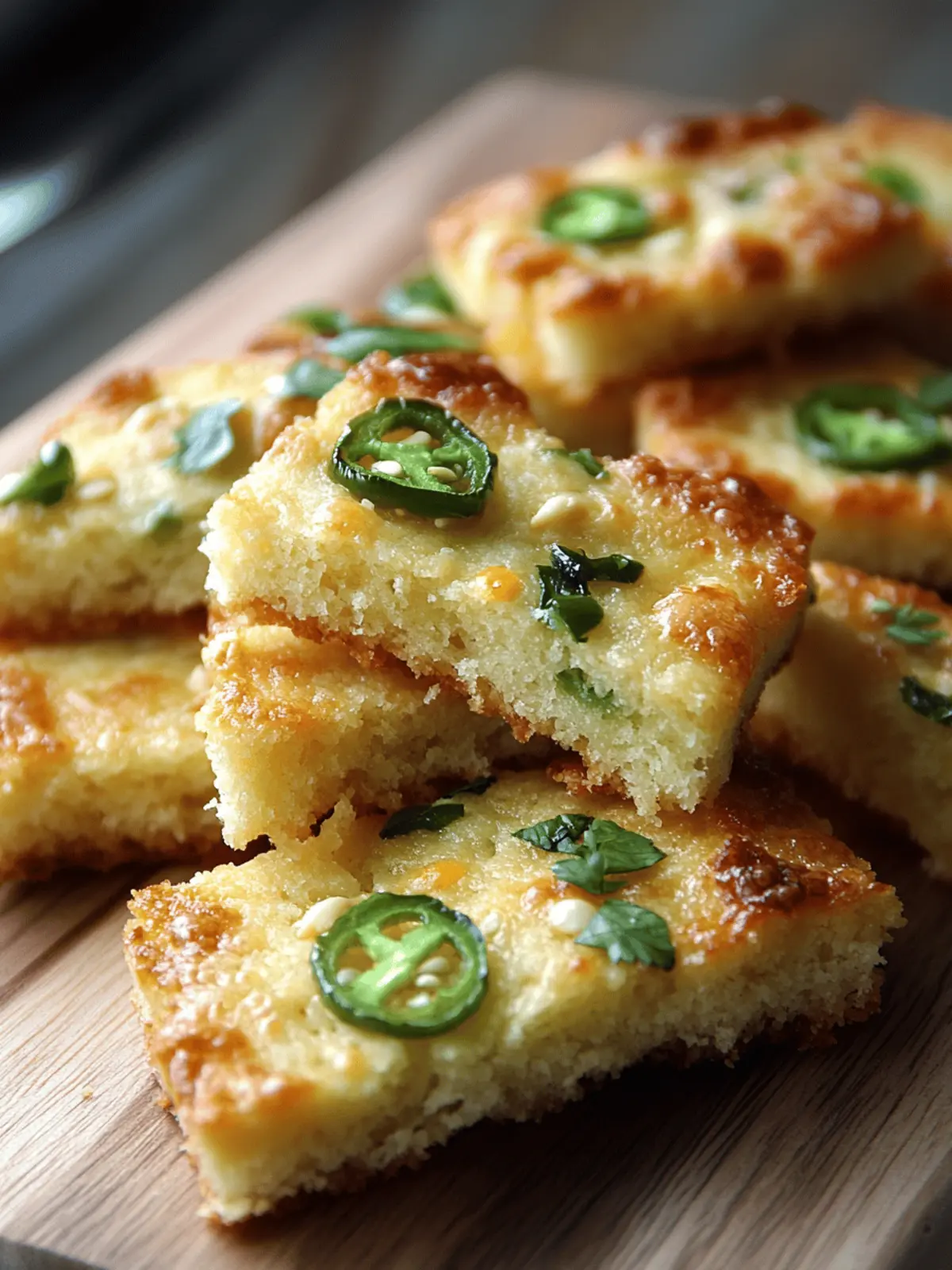 Cheesy Jalape o Shortbread