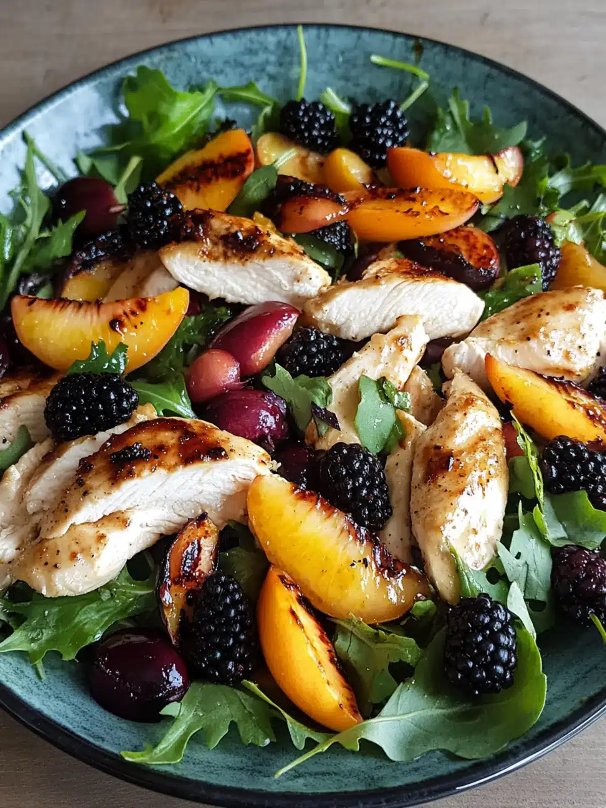Charming Chicken, Nectarine and Blackberry Salad for Summer Bliss 3 Chicken, Nectarine and Blackberry Salad