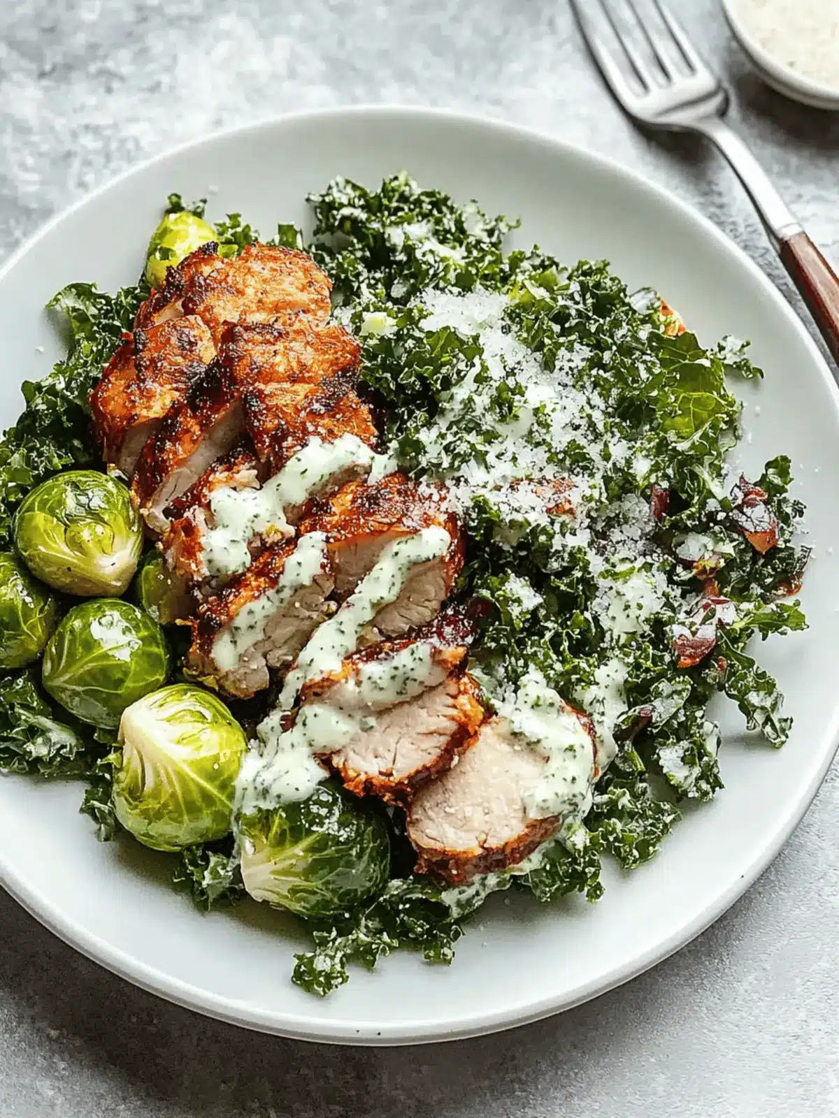 Vibrant Kale and Brussels Sprouts Salad with Grapes Delight 2 Kale and Brussels Sprouts Salad