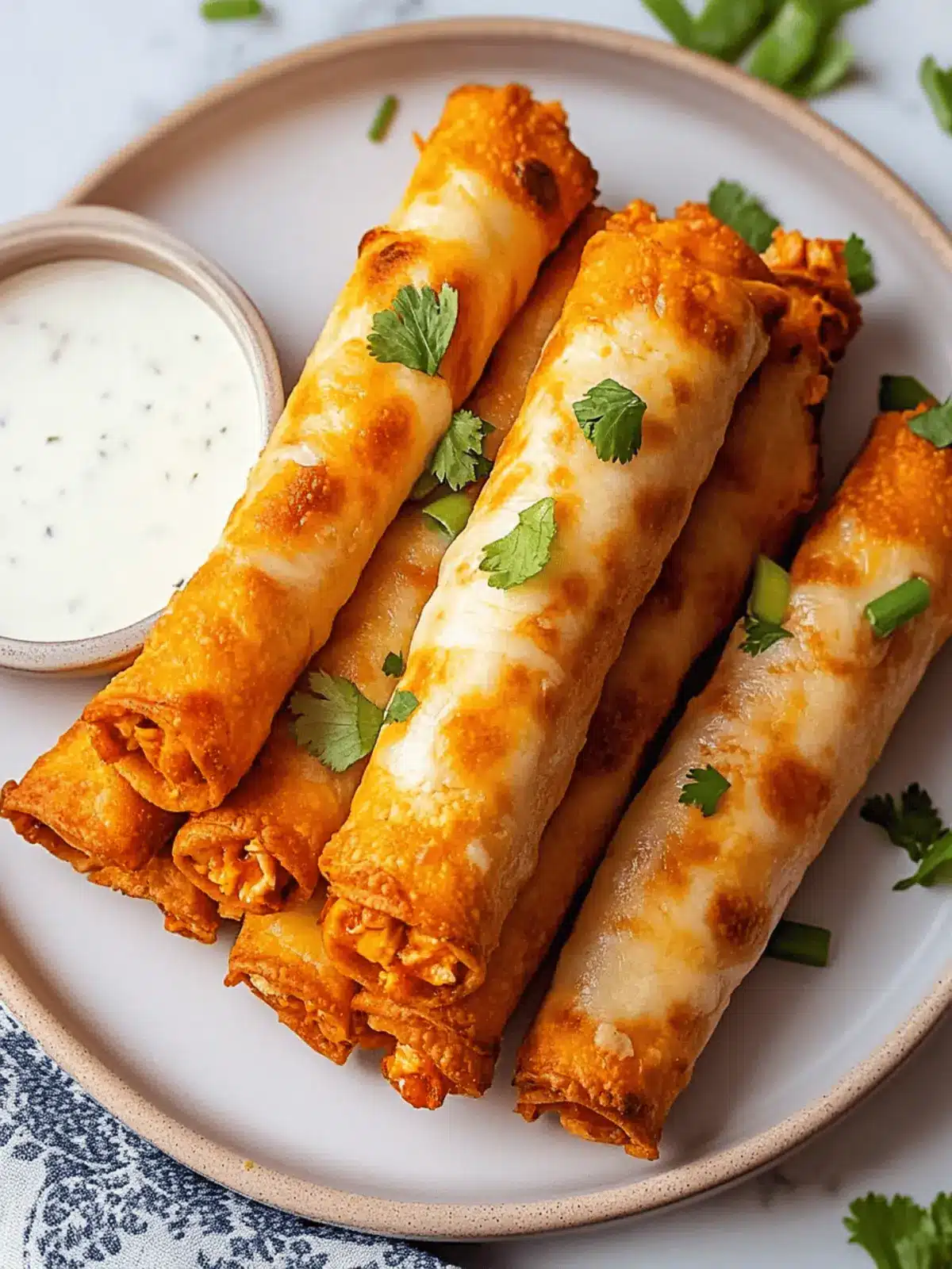 Buffalo Chicken Taquitos: Crispy, Guilt-Free Game Day Delights 2 Buffalo Chicken Taquitos: Crispy, Guilt-Free Game Day Delights