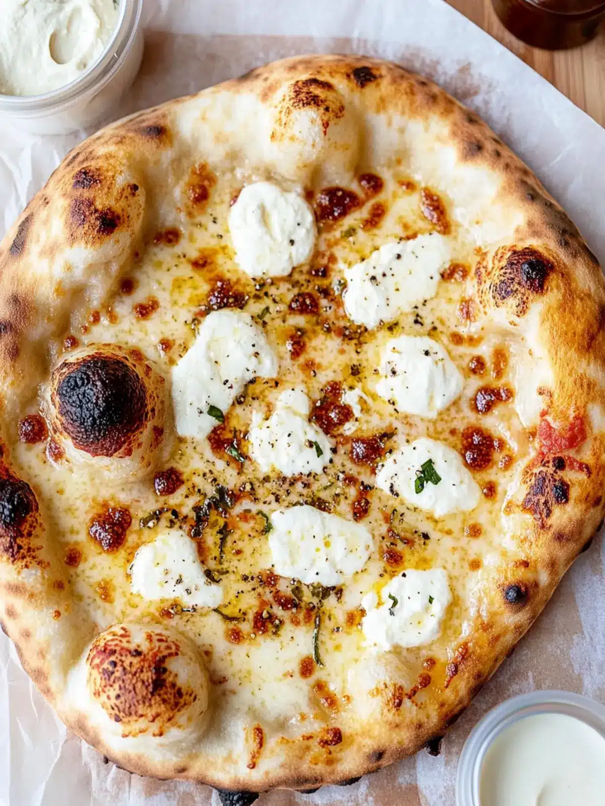 white sauce pizza