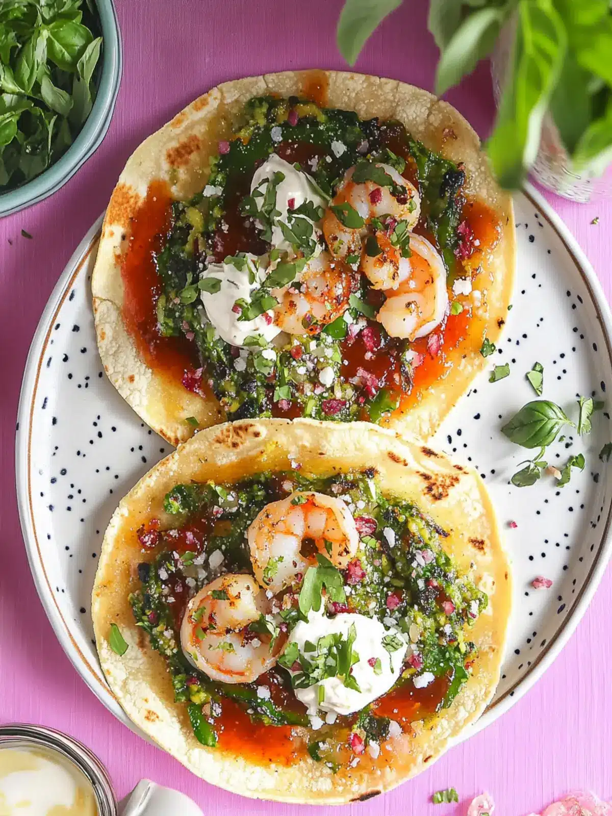 Smash Shrimp (Prawn) Toast Tacos