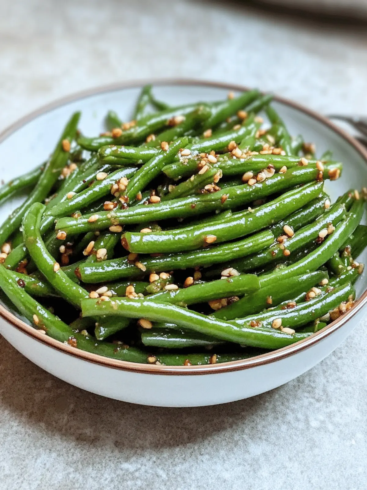 Garlic Sesame Green Beans
