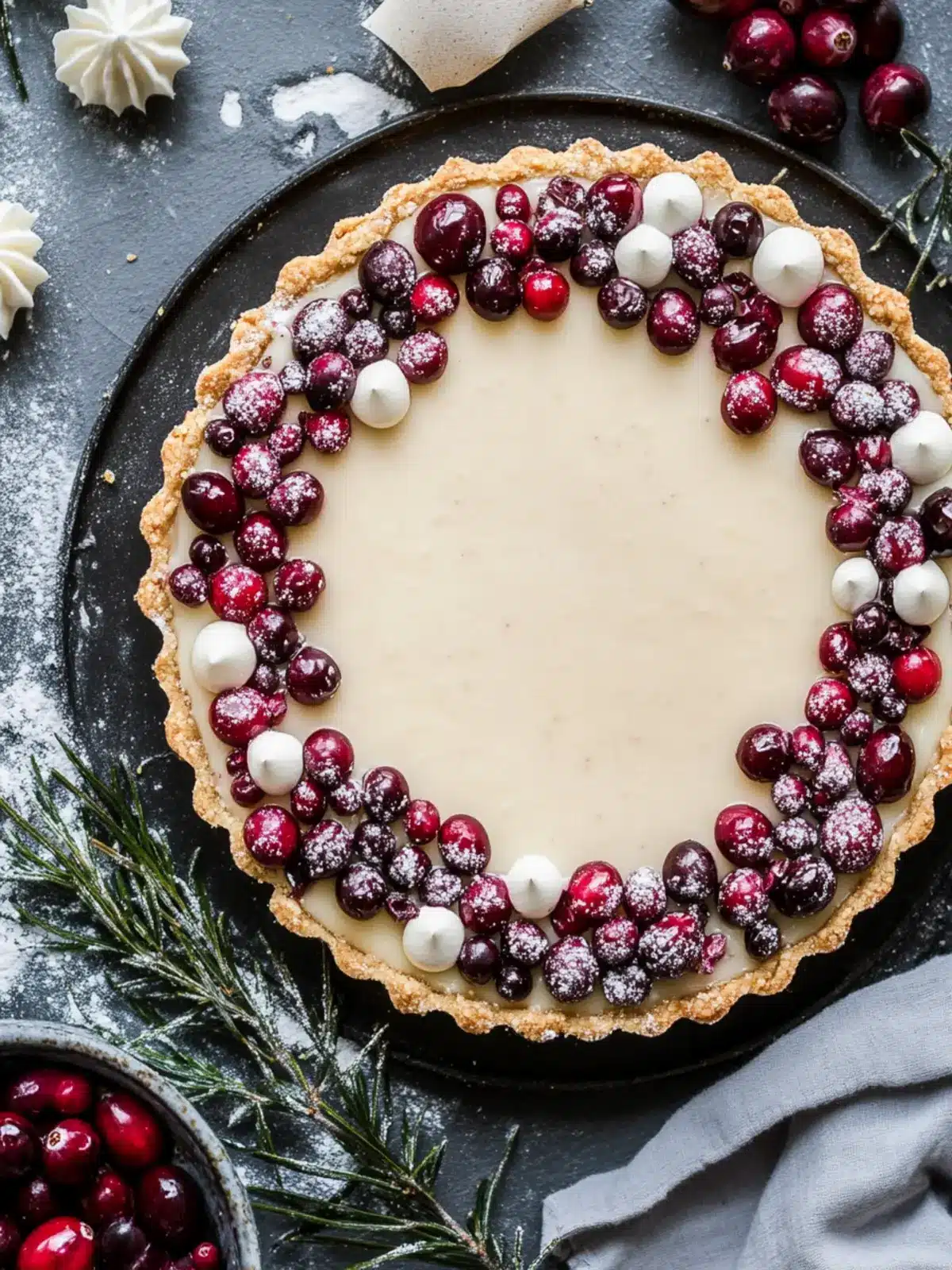White Chocolate Cranberry Tart