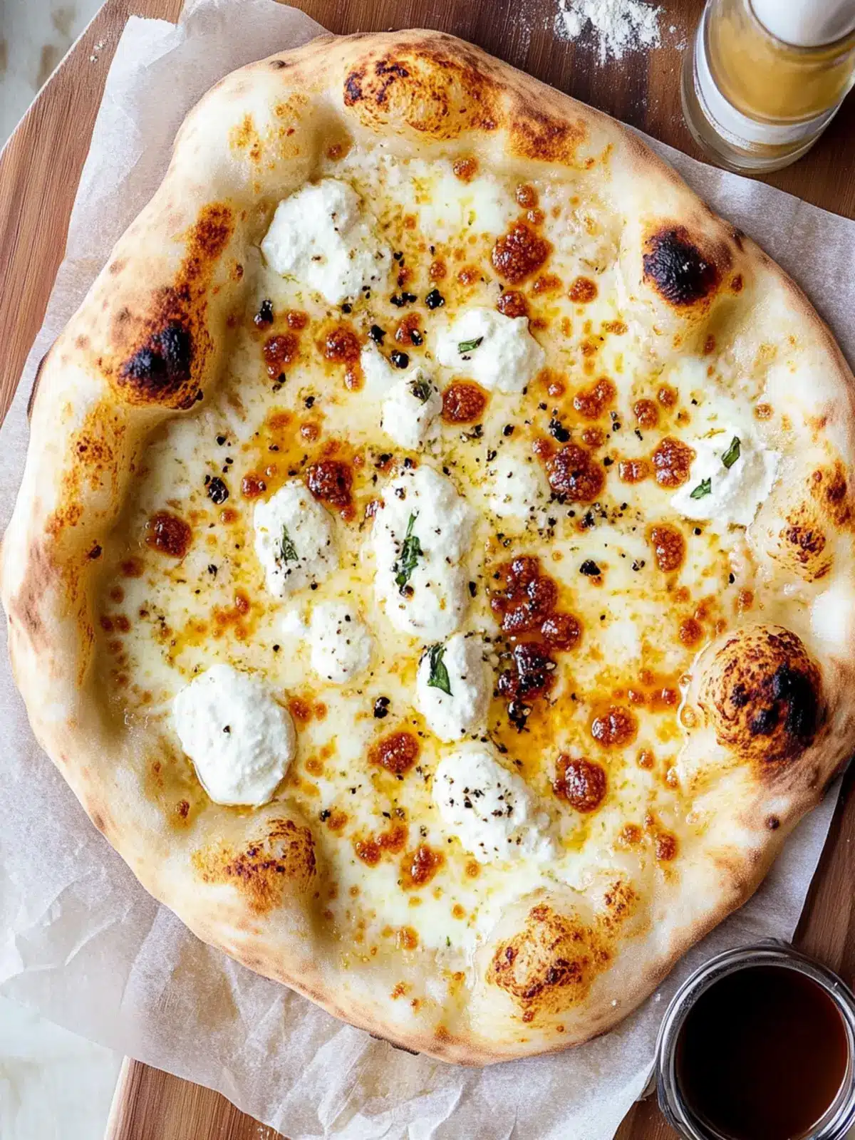 white sauce pizza