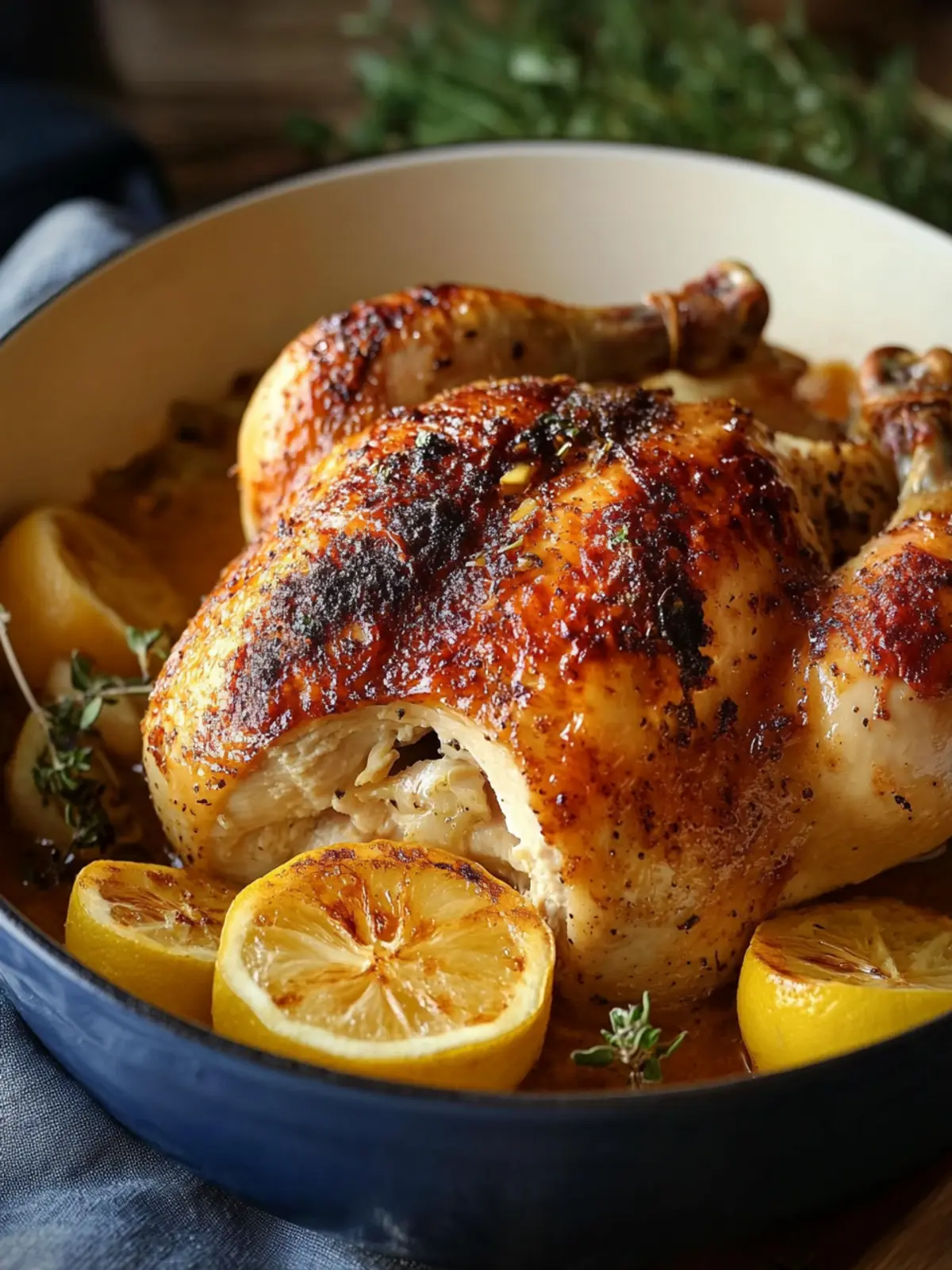 Meyer Lemon Mayonnaise Roasted Chicken