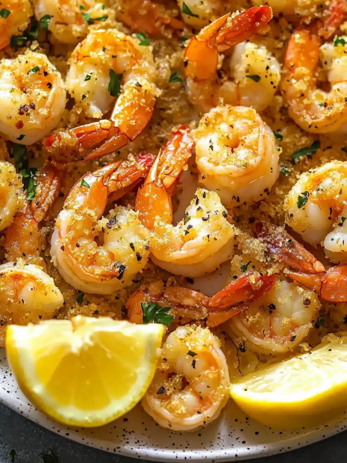 Crunchy Baked Shrimp in Garlic Butter Sauce (Prawns)