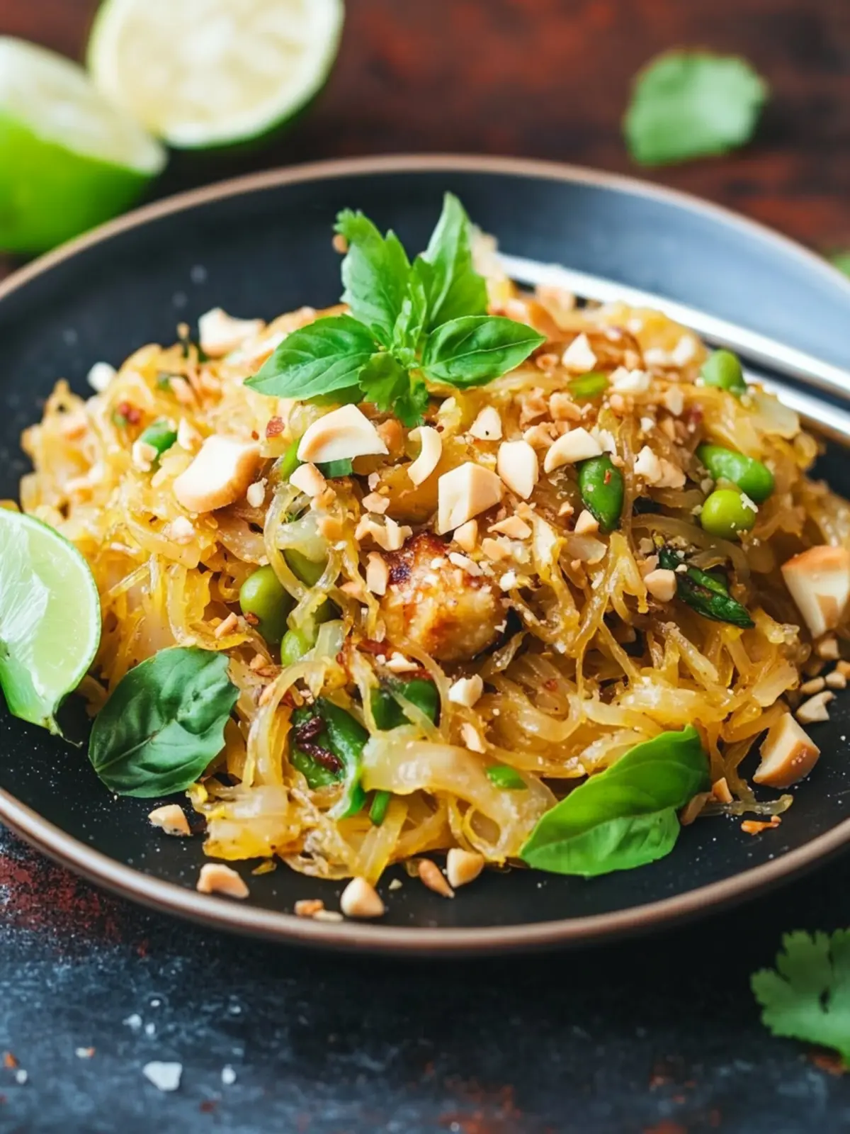 Spaghetti Squash Pad Thai