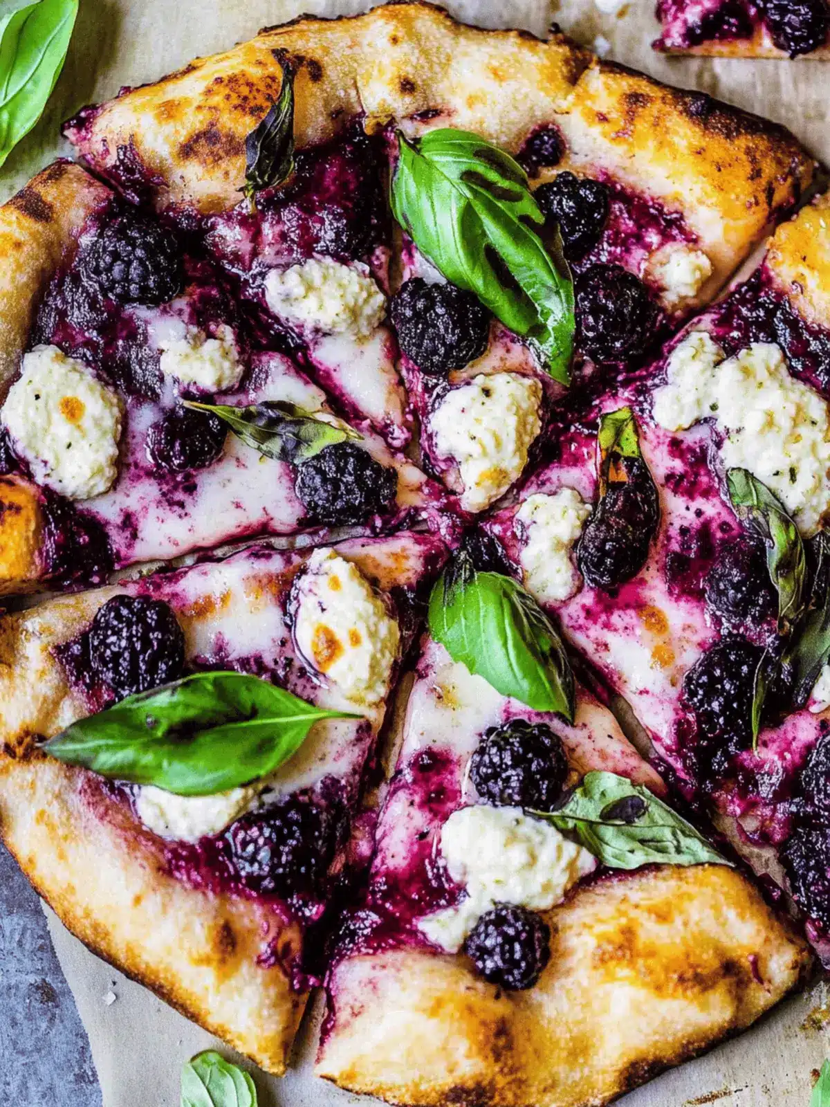 Blackberry Ricotta Pizza with Basil A Summer Delight 3 Blackberry Ricotta Pizza with Basil