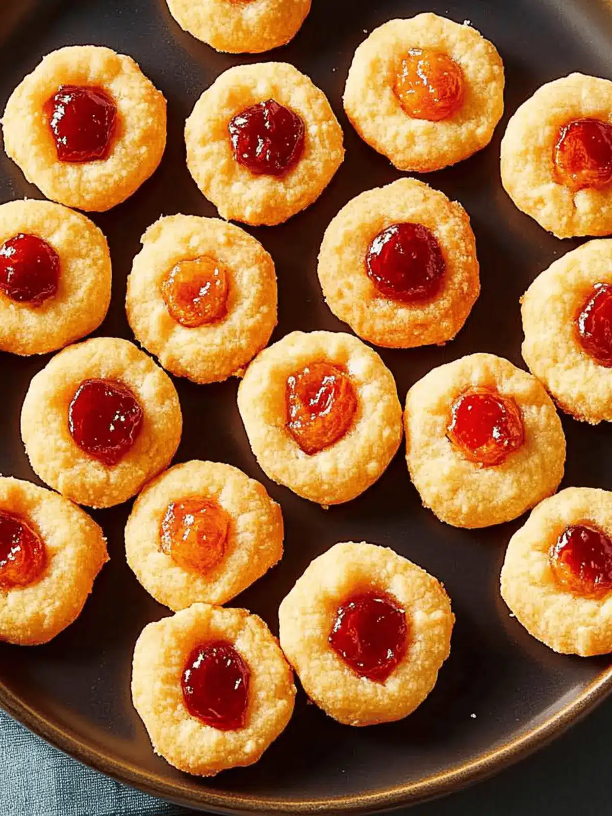 Pimiento Thumbprint Shortbreads with Jam