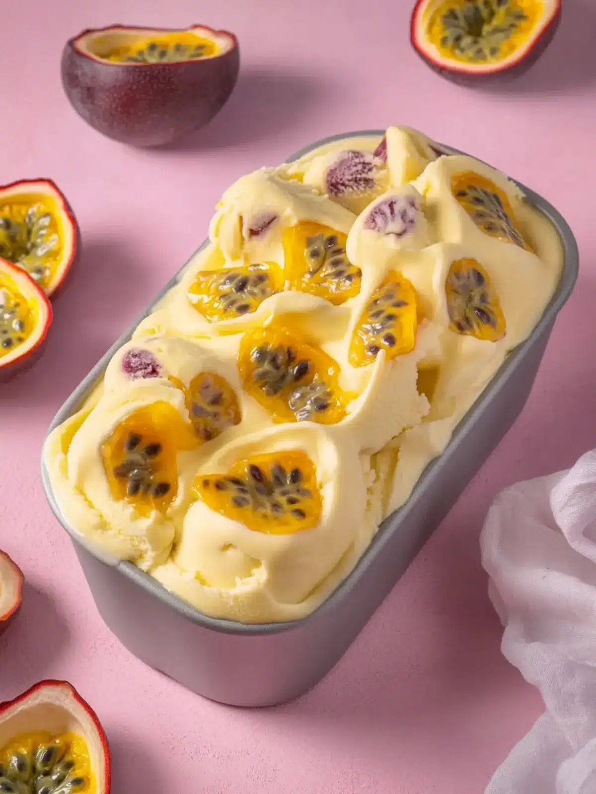 Delightful Passion Fruit Ice Cream You Can Make at Home 3 Passion Fruit Ice Cream
