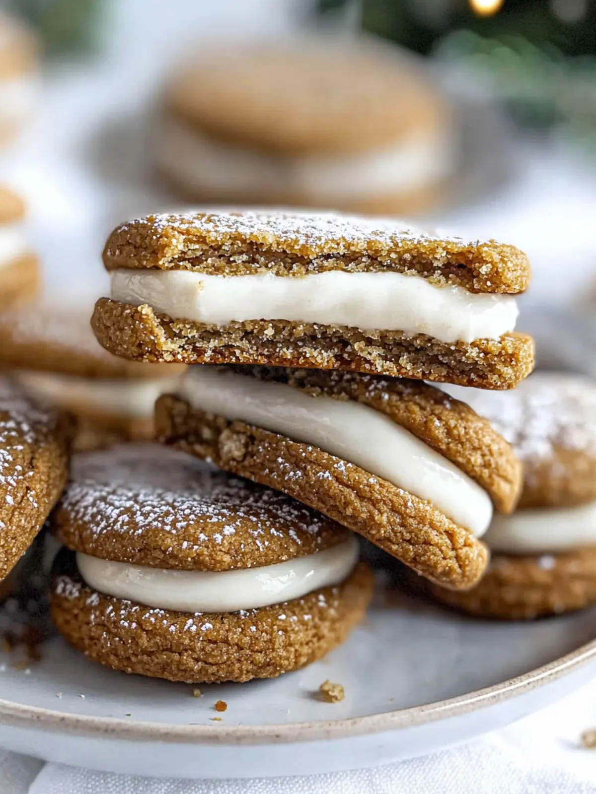 Gingerbread Sandwich Cookies