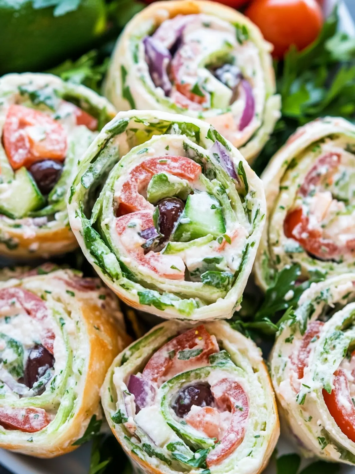 Delicious Greek Salad Pinwheels for a Fresh, Flavorful Snack 4 Greek Salad Pinwheels