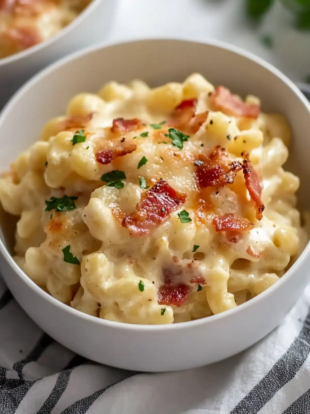 Bacon Jalape o Cauliflower Mac and Cheese