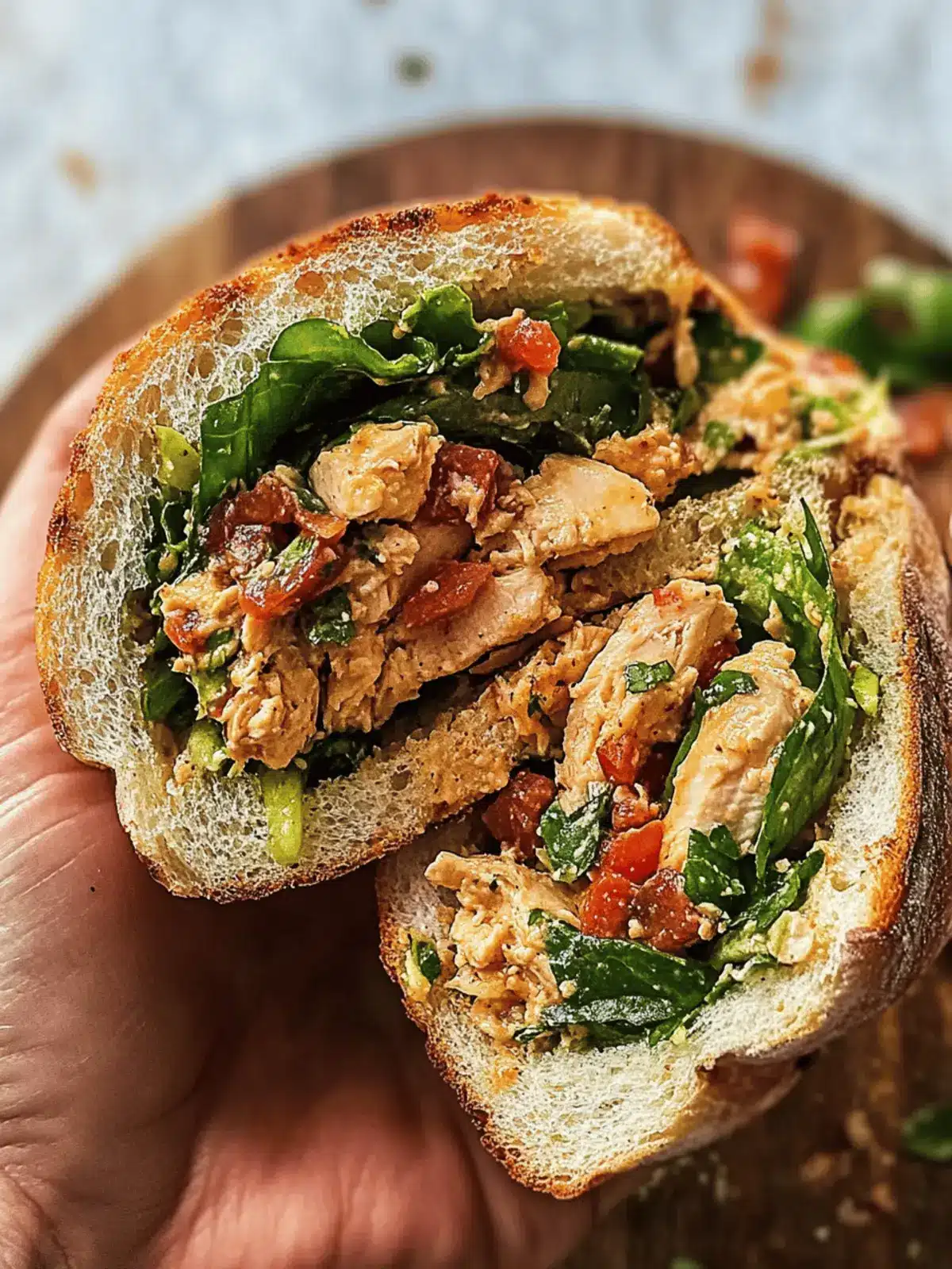 Marry Me Chicken Chopped Salad Sandwich for Quick Comfort 3 Marry Me Chicken Chopped Salad Sandwich