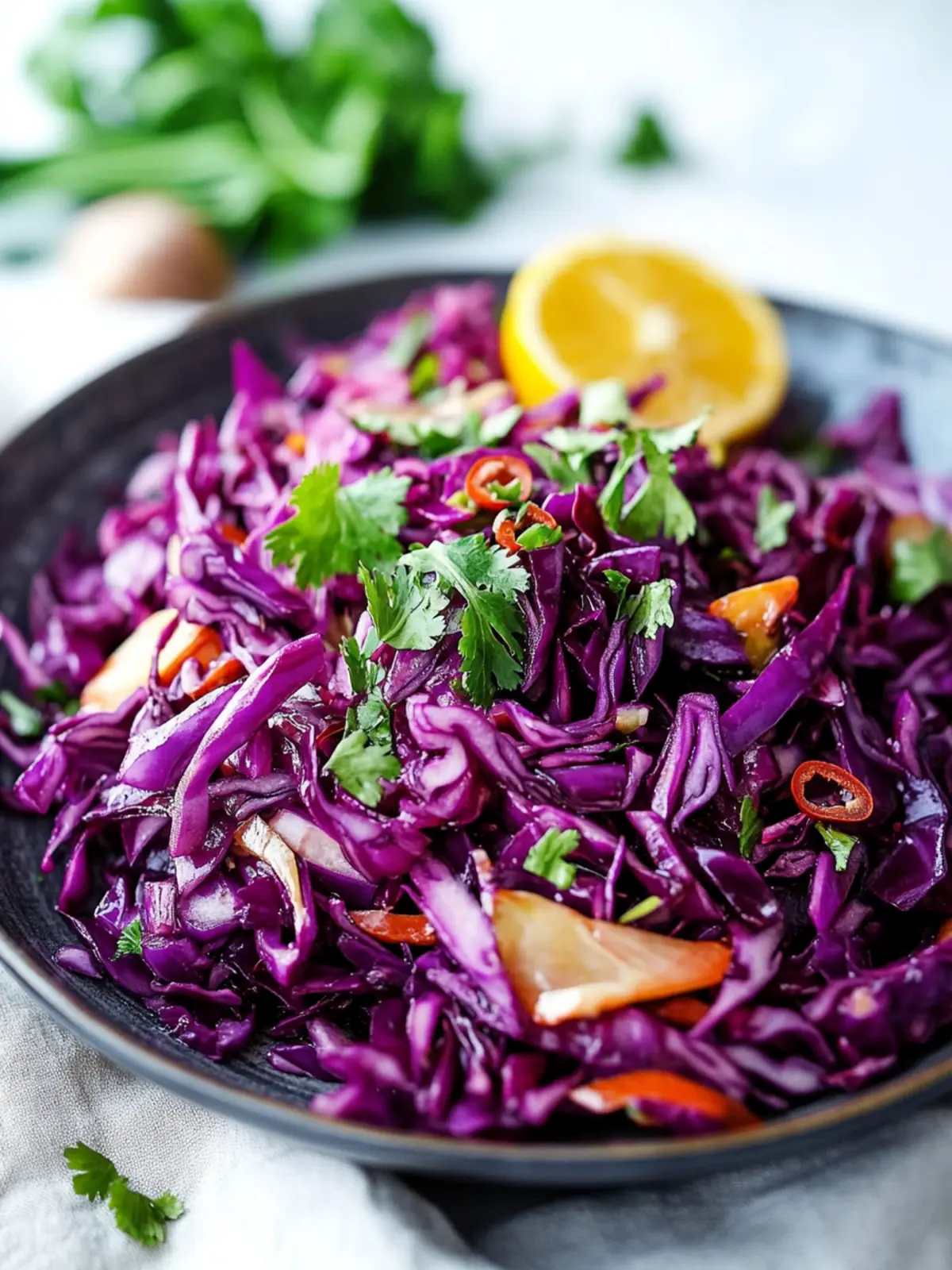 Detox Red Cabbage Slaw