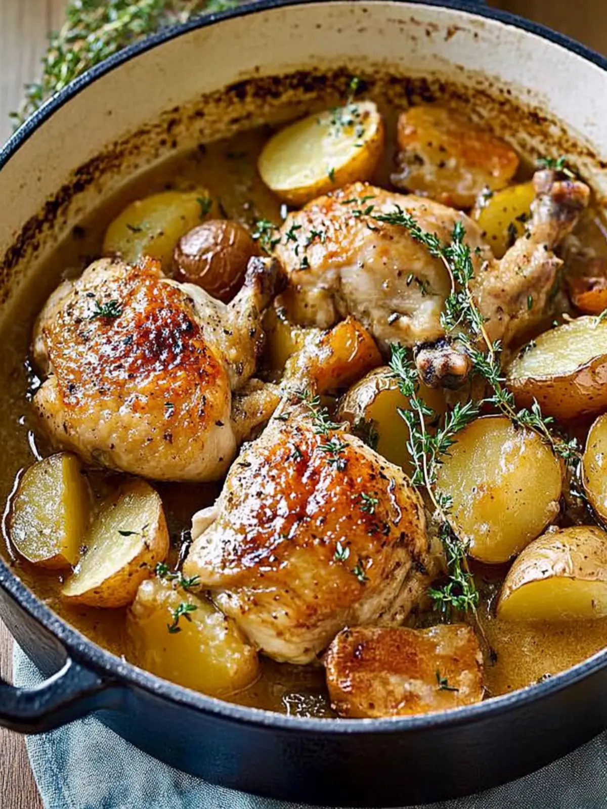 French-style chicken and potatoes