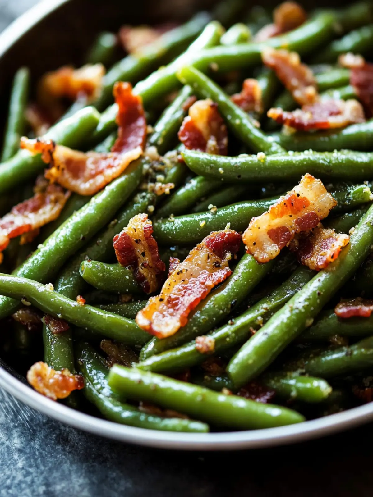 Easy Green Beans with Bacon