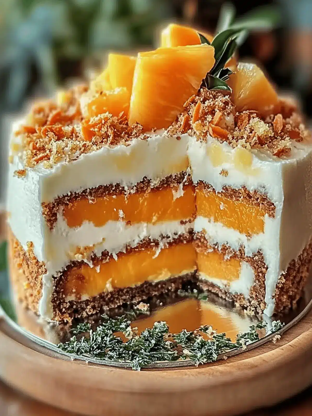 Hawaiian Carrot Pineapple Cake