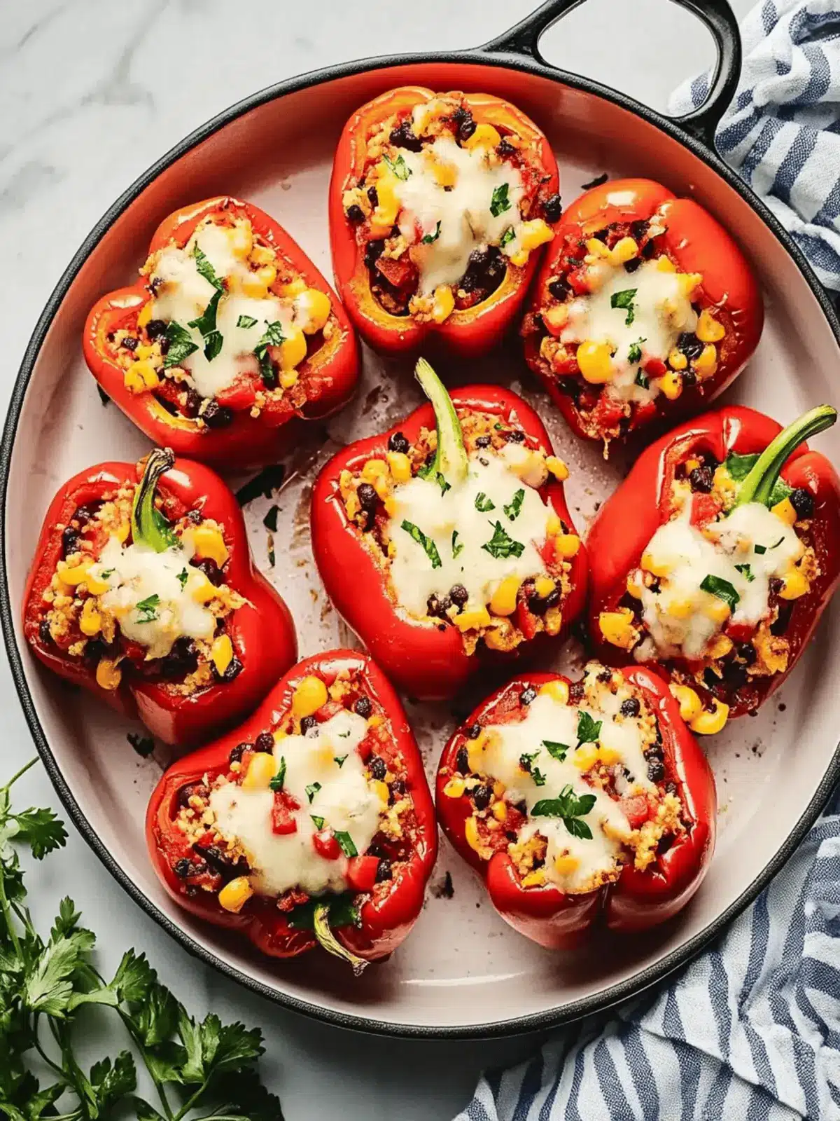 Heavenly Vegetarian Stuffed Peppers for Easy Weeknight Dinners 3 Vegetarian Stuffed Peppers