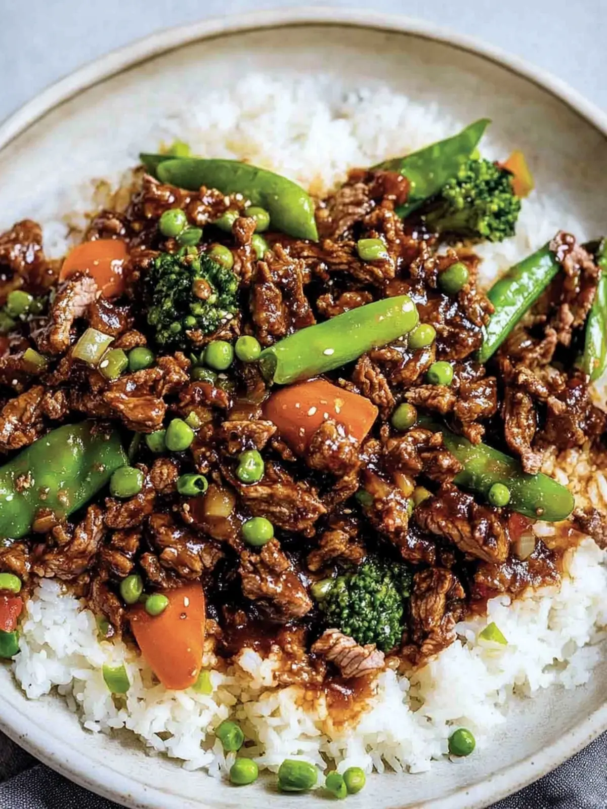 One-pan teriyaki beef and rice