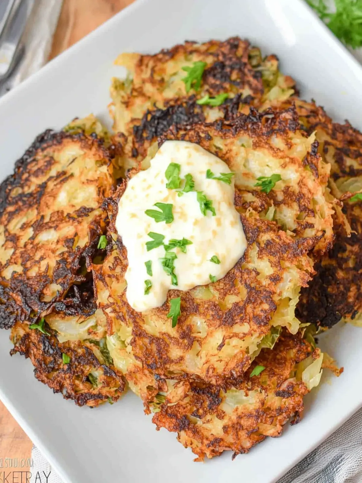 Keto Cabbage Hash Browns