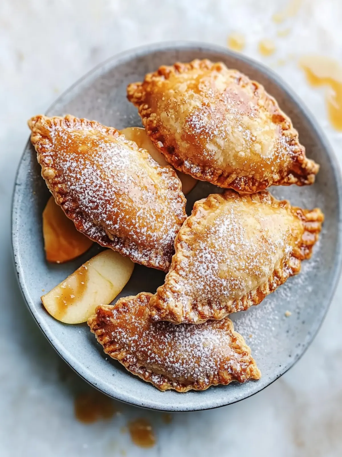 apple and caramel hand pies