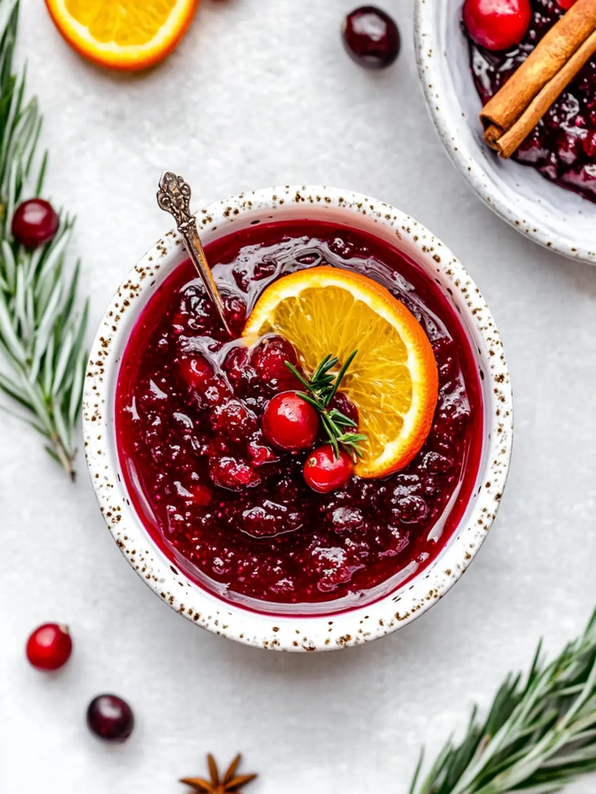 Healthy Cinnamon Orange Cranberry Sauce