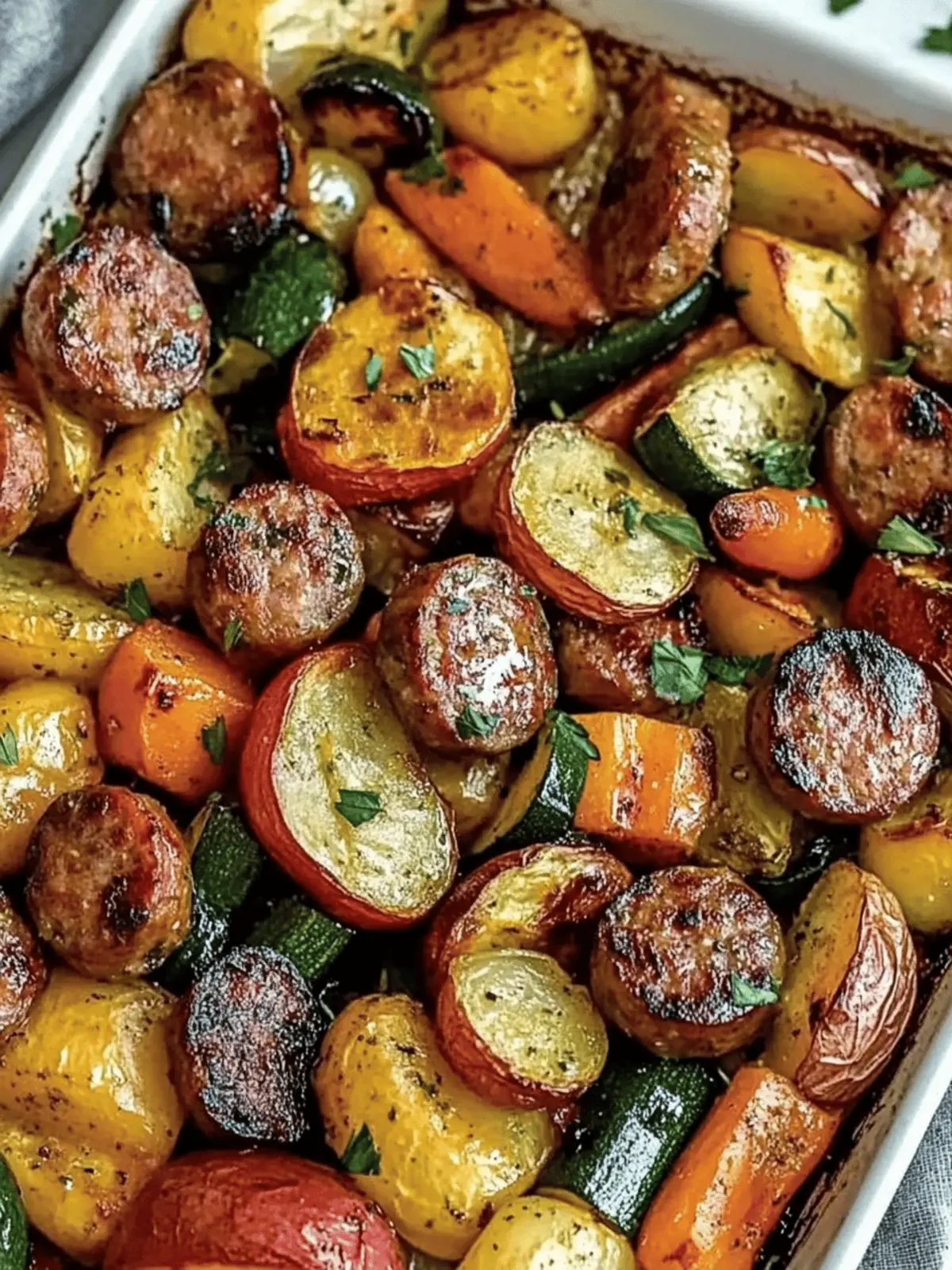 Sheet Pan Sausage & Veggies