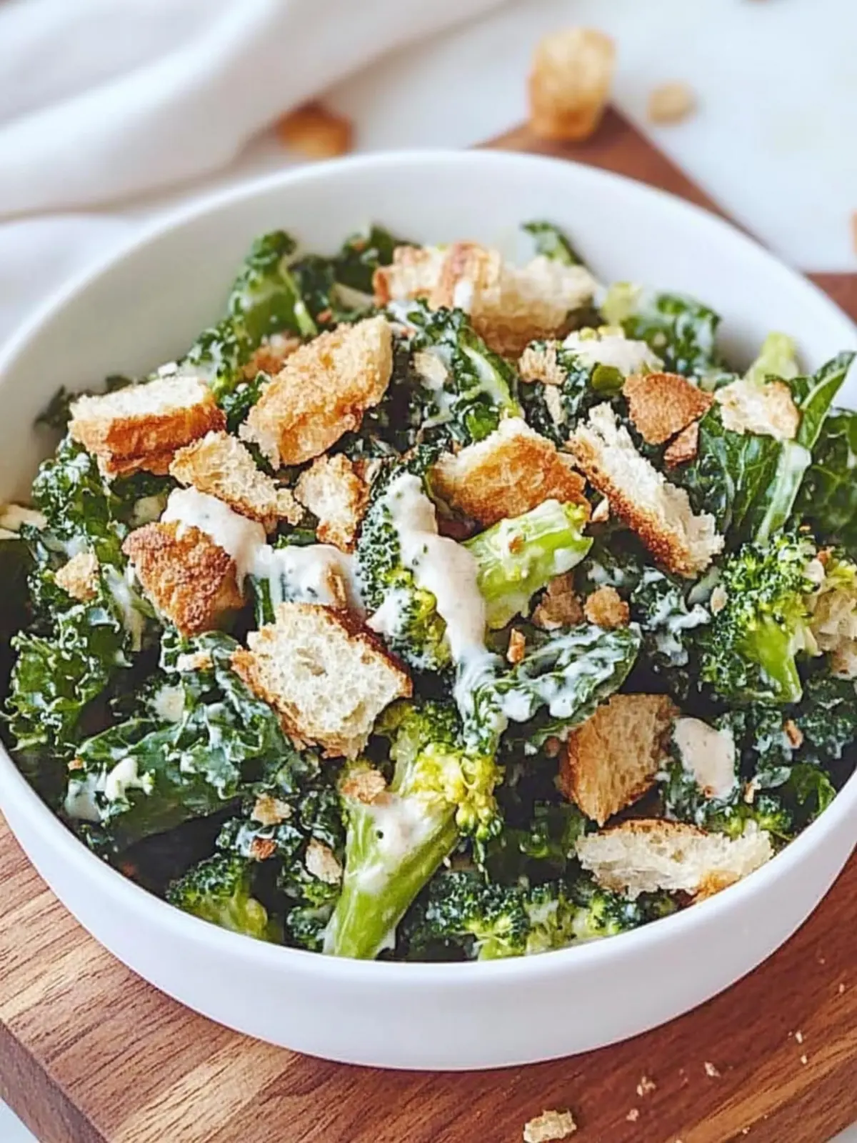 Ultimate Broccoli and Kale Caesar Salad You ll Crave Daily 3 Broccoli and Kale Caesar Salad