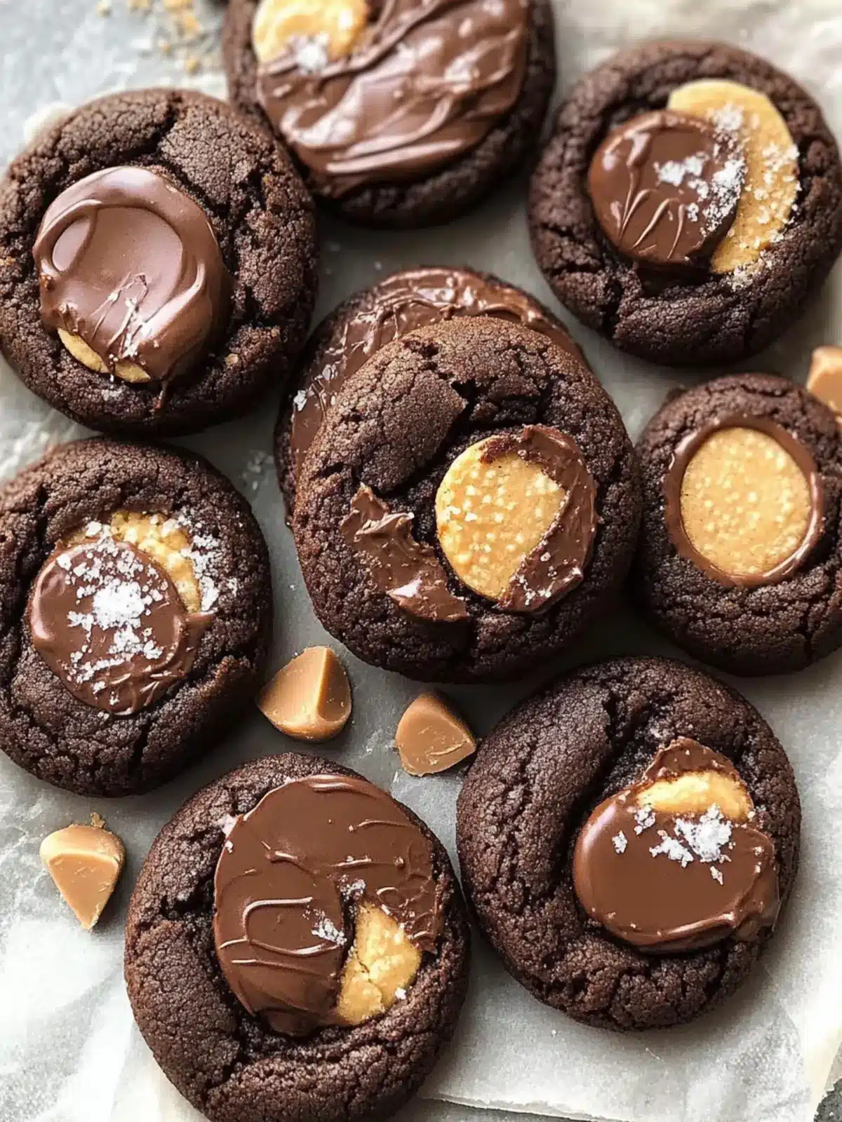 Chocolate Peanut Butter Cup Cookies