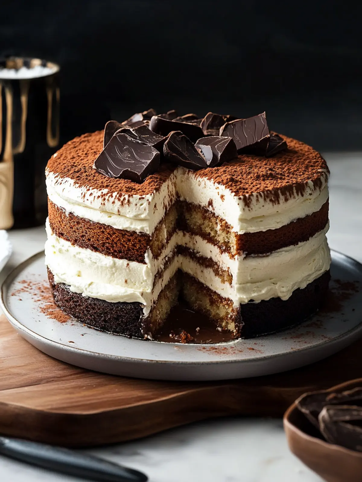 Chocolate Tiramisu Cake